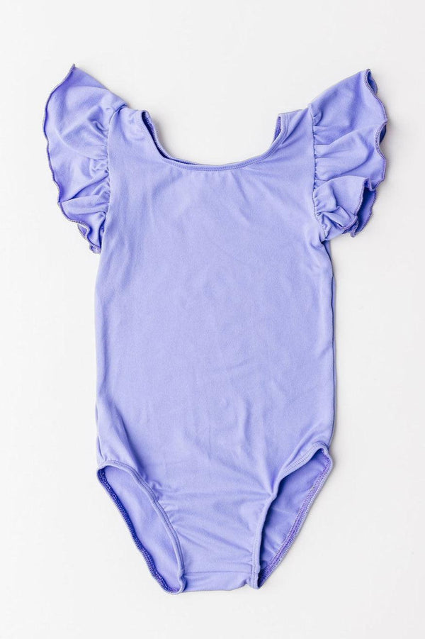 periwinkle-s-s-flutter-sleeve-leotard Mila & Rose at Sophia's Style-Periwinkle S/S Flutter Sleeve Leotard-6-12M-Flutter Leotard S/S-1